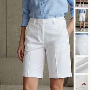 J.LINDEBRRG White Flat Front Men's Shorts. Size M